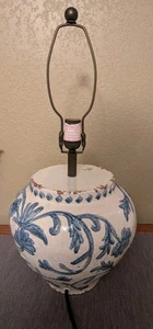 POTTERY BARN Montrose Ceramic Table Lamp - 23" - NO SHADE - OPEN BOX - Picture 1 of 5