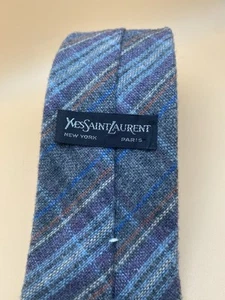 Vintage Yves Saint Laurent Krawatte Importiert aus Italien Heather Mist - Bild 1 von 6