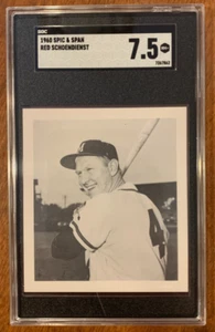 RED SCHOENDIENST 1960 Spic & Span Milwaukee Braves SGC 7.5 SECOND HIGHEST GRADED - Picture 1 of 2