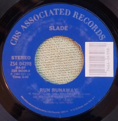 Slade "Run Runaway / Don't Tame A Hurricane" VG+ Foto 1 de 3