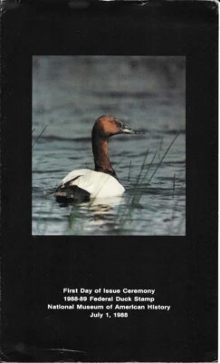 #RW55 First Day Ceremony Program Duck Stamp "Snow Goose" $10.00 Stamp - Image 1 of 3