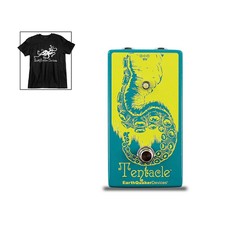 EarthQuaker Tentacle V2 Analog Octave Up and Octoskull T-Shirt Large Black