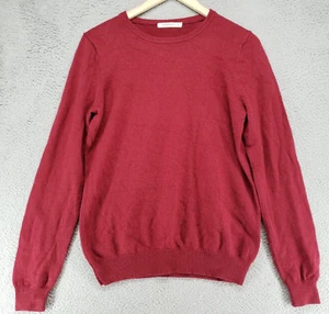 WoolOvers 100% Merino Pullover Herren S Wolle Rot Langarm - Bild 1 von 14