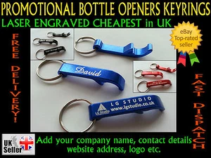 ABRIDOR DE BOTELLAS PERSONALIZADO PROMOCIONAL LLAVERO PUBLICIDAD REGALO 5 10 50 - Imagen 1 de 14