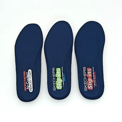 Skechers Extra Wide Navy Men's Memory Foam Air Cooled Insoles【Choose Size】 - Image 1 of 4