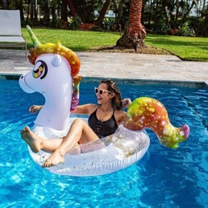 Tubo piscina caramelle glitter unicorno jumbo nuovo - Foto 1 di 3