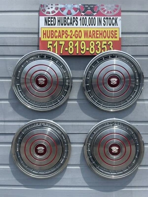 Cadillac Deville Fleetwood 1978 sedán de 15"" Deville. Hermoso juego de acero inoxidable raro Foto 1 de 4