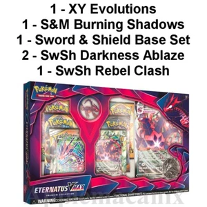Pokemon TCG Eternatus VMAX Box 6 Booster Packs XY Evolutions Darkness Ablaze Set - Picture 1 of 1