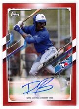DASAN BROWN  BLUE JAYS  AUTO 2021 TOPPS PRO DEBUT #PD-94 - RED #ed 04/10