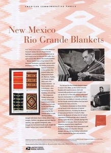 #741 37c New Mexico Rio Grande Blankets #3926-29 USPS Commemorative Stamp Panel - Picture 1 of 1