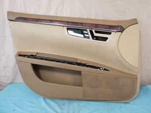 ✅ 07-13 Mercedes w221 S-class Interior Left DRIVER Door Trim Panel Cover TAN OEM - Picture 1 of 12