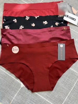 Paquete de 4 bikini Ultimate ropa interior para mujer: yummie, Danskin, Nine West, Adr.Vittadini Foto 1 de 4