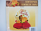 10" THANKSGIVING Give Thanks Honeycomb Table Centerpiece Decoration NEW