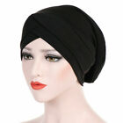 Women Turban Hat Sleep Caps Muslim Hairband Knot Satin Lining Hair Caps Headwear