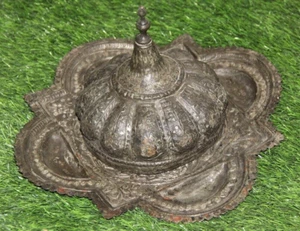 18th Vintage MUGAL OTTOMAN TURKISH ISLAMIC Hand Carving Butter Pot Old Original - Picture 1 of 6