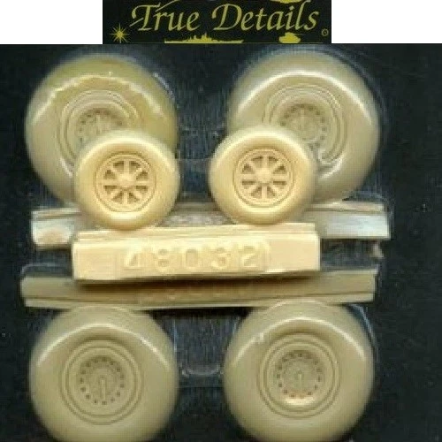 RUOTE B-29 B-50 WHEEL SET 4 MAIN 2 NOSE WHEELS 1/48  TRUE DETAILS 48032 46033 - Immagine 1 di 1