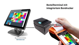 15 GASTRO KASSE mit Bondrucker, 6" HAHDHELD mit integriertem Drucker INSIKA-vorb - Picture 1 of 10