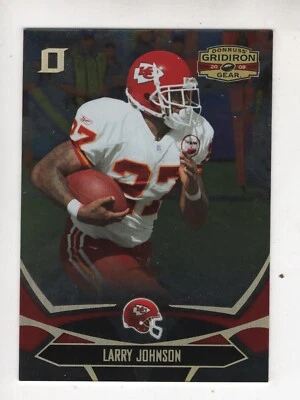 2008 DONRUSS GRIDIRON GEAR  LARRY JOHNSON O's Gold #50!    59/100 - Image 1 of 2