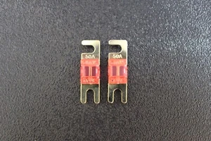 2 PK 150 AMP MINI ANL SICHERUNGEN VERNICKELT INLINE AFC AFS BLADE AUTO CAR MANL150 - Bild 1 von 8