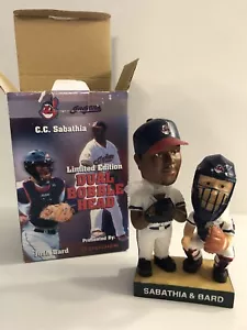 2003 Cleveland Indians CC Sabathia & Josh Bard SGA Dual Bobblehead w/ Box - Picture 1 of 8