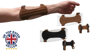 New Buck Trail Archery Traditional Leather Short Adult Adjustable Arm Guard - Picture 1 of 5
