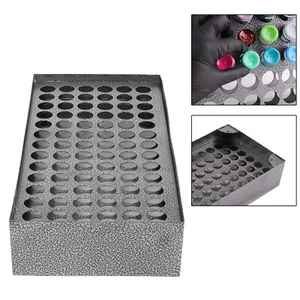 78 fori ferro tatuaggio pigmento rack inchiostro tatuaggio supporto display new - Foto 1 di 12