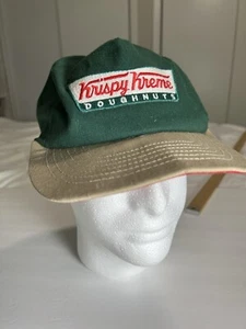 Vintage Krispy Kreme Hat Green/Tan SnapBack cap adjustable - Picture 1 of 4