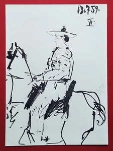 Pablo Picasso, Lithographie Offset, aus einer den Torros und Torreros gewidmete - Bild 1 von 1