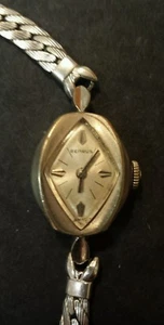 Orologio Benrus Vintage Da Donna Carica 6" Acciaio Inox & Lunetta RGP 10K *FUNZIONANTE* - Foto 1 di 8