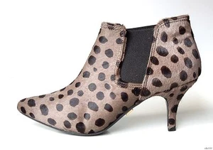 Pour La Victoire Gris Estampado Animal BOTINES PELO PONY Talla 8 Nuevos 'Anabella' - Imagen 1 de 2