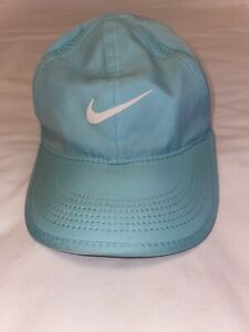 Nike YOUTH Featherlight Hat Strapback Aqua Running Tennis Dri-fit Vented Cap