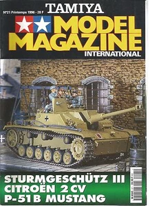 TAMIYA - MODEL MAGAZINE N°21 STURMGESCHUTZ III / CITROEN 2CV / P-51 B MUSTANG - Imagen 1 de 1