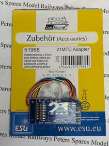 ESU 51968 21MTC Wired 21 Pin Adaptor PCB With Aux3/4 Outputs 6090X - Picture 1 of 1