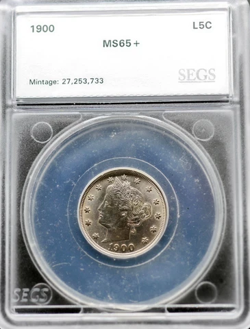 1900-P  Liberty Nickel - with "Cents" Beautiful Condition Cover