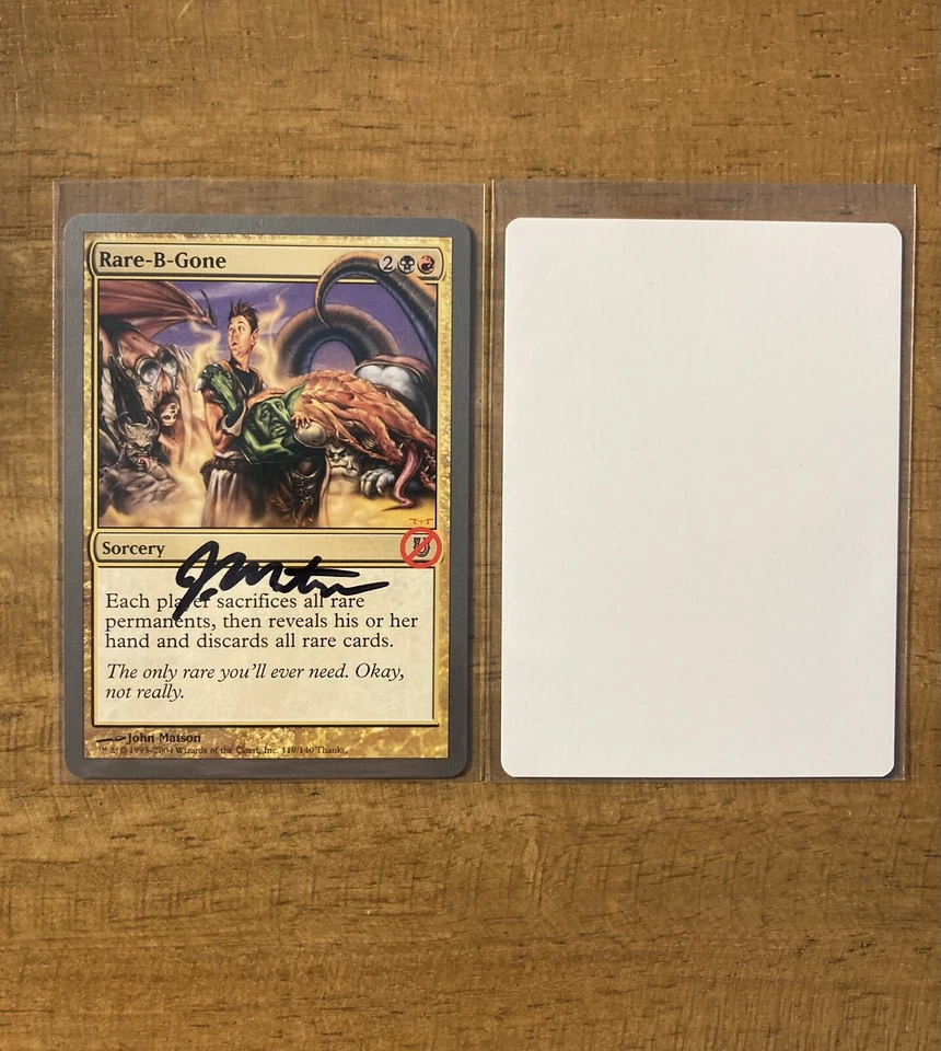 MTG✨Signed RARE-B-GONE ARTIST PROOF✨Unhinged MINT RARE 2004 John Matson ARTWORK - Image 1 of 3