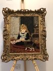 Sir John Everett Millais Antique Tapestry “Puss In Boots”