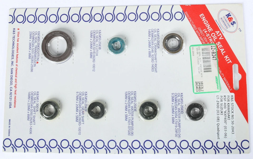 K&S Technologies Engine Seal Kit | 50-2043 - Image 1 of 1