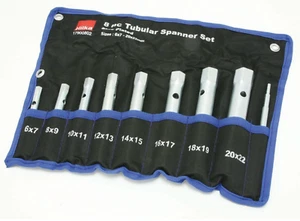 Juego de llaves tubulares de caja HILKA 8 PIEZAS 6-22 mm métricas chapadas en zinc bolsa envolvente de garaje Reino Unido - Imagen 1 de 2