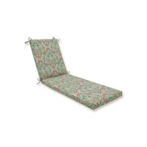 Paisley 23 in. x 30 in. Deep Seating Chaise Lounge Cushion in Blue/Multi Pretty - Picture 1 of 4