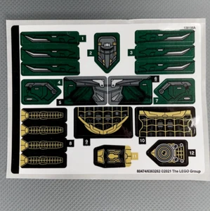 Sticker Sheet for LEGO Set 76195 Spider-Man’s Drone Duel Vulture Minifig Decals - Picture 1 of 8