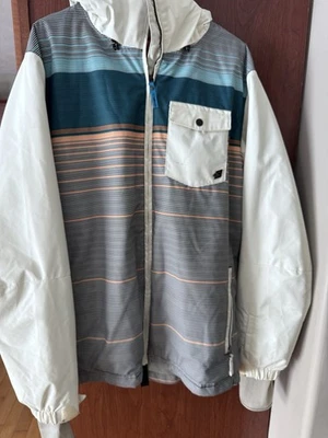 Snowboard/esquí con capucha diseño azul negro serie O'Neil Escape 8000 para hombre mediano Foto 1 de 4