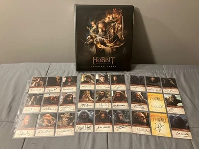 2015 Cryptozoic THE HOBBIT: DESOLATION OF SMAUG MASTER SET  27 Autograph cards - Image 1 of 4