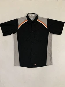 Red Kap Harley Davidson Mechanic Technician Work Shirt Large Auto Uniform #B14 - Picture 1 of 5