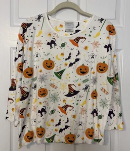 Morgensonne Damen Halloween T-Shirt Oberteil Gr. XL Mehrfarbig 3/4 Arm Baumwolle - Bild 1 von 6