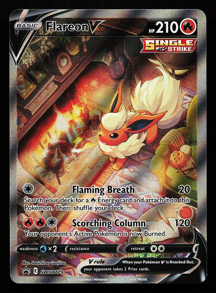 Flareon V SWSH179 Sword & Shield Promo Pokémon Card - Image 1 of 2