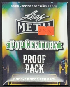 2025 Leaf Pop Century Factory Sealed Leaf Metal Hobby Proof Pack 1/1 #2 - Bild 1 von 2