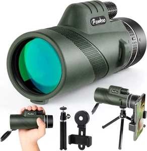 40X60 High Power Monocular Telescope with Smartphone Holder & Tripod, Power Pris - Picture 1 of 7