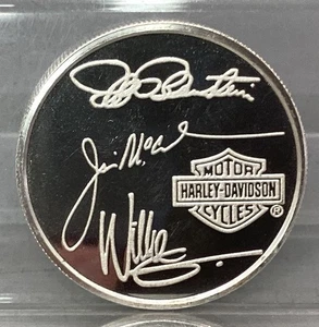 Harley Davidson 2003 100 aniversario 1 OZ ronda de plata .999 - Imagen 1 de 2