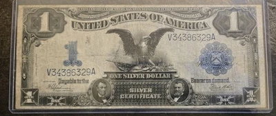 1899 $1 Black Eagle Silver Certificate FR 236 Nice Condition - Image 1 of 4