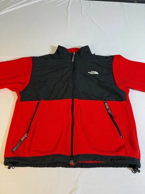 Chaqueta polar con cremallera completa roja North Face Denali para jóvenes/junior Foto 1 de 4